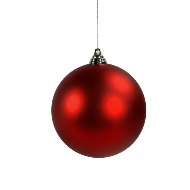 Xmas ball 14cm red - matt