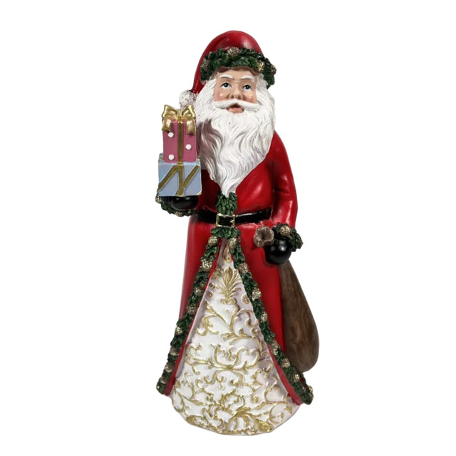 Santa with presents 15.8x13x33.8cm