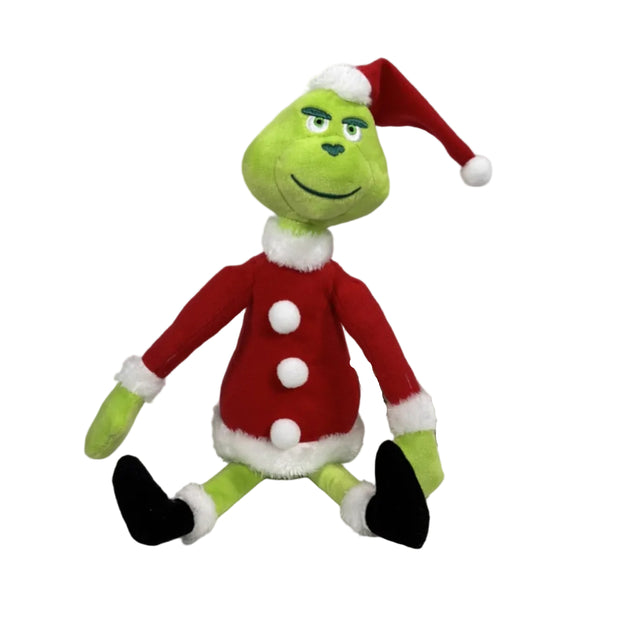 Grinch Plush With Santa Suit 32X12cm