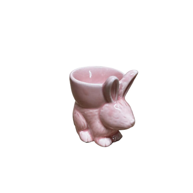 Bunny egg cup 7cm pink