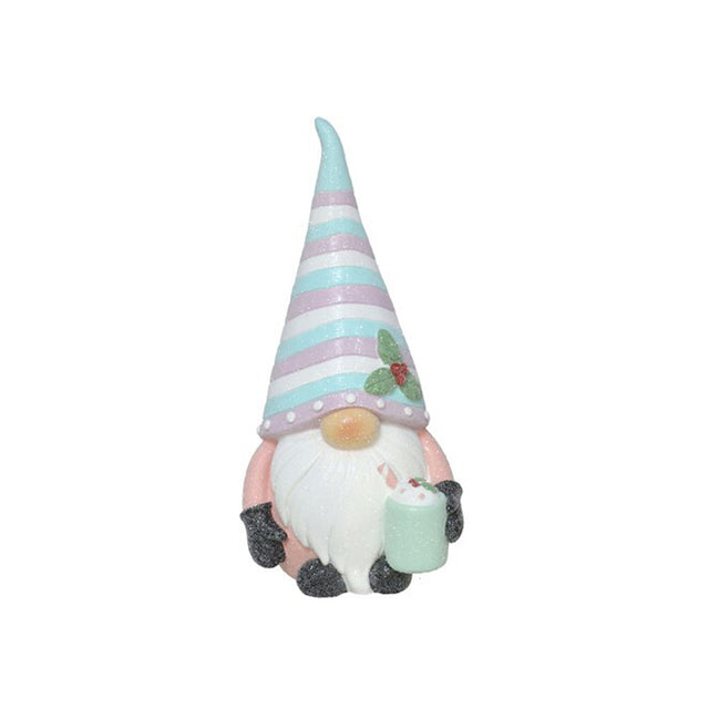 Figure Sitting Gnomes 12.5x11x25.5cm - Coffee Cup