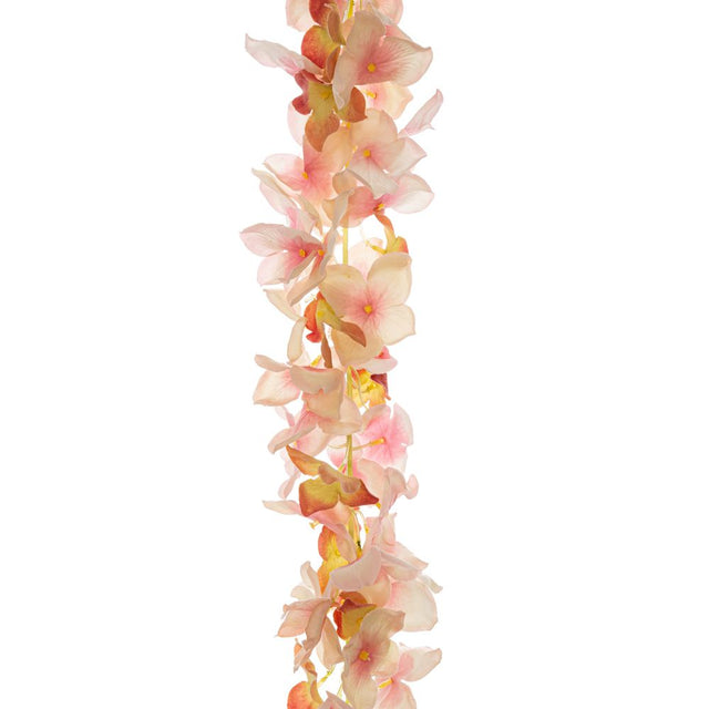 Light pink hydrangea garland 120cm