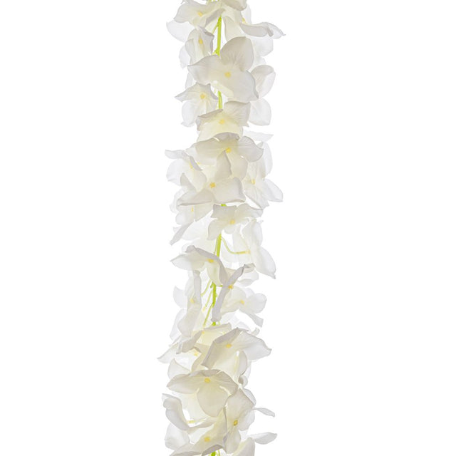 White hydrangea garland 120cm