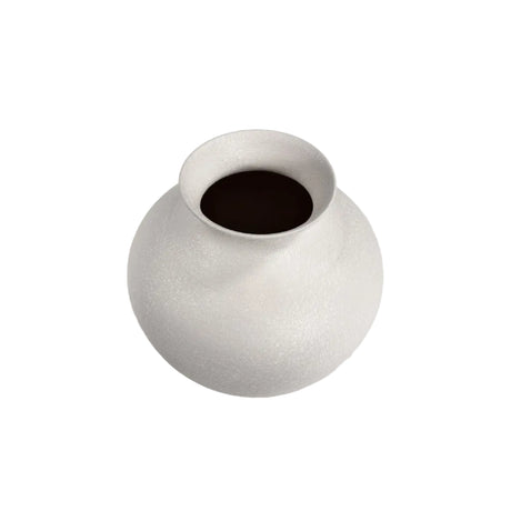 Vase Metal Off White 23cm