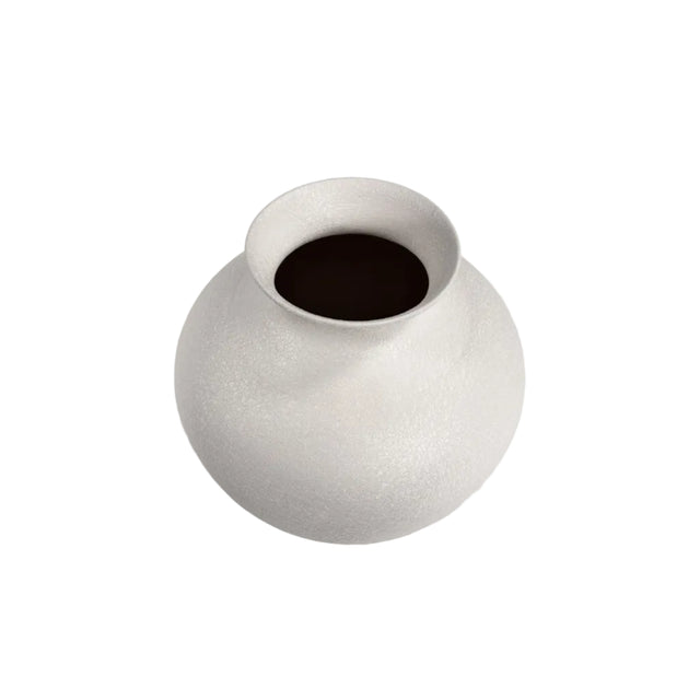 Vase Metal Off White 23cm