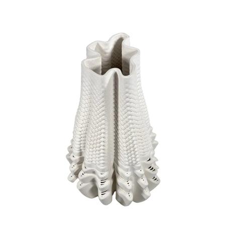 Ceramic 3D Textured Vase 28.5x33cm