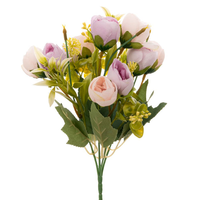 Artificial purple peony stem 44cm