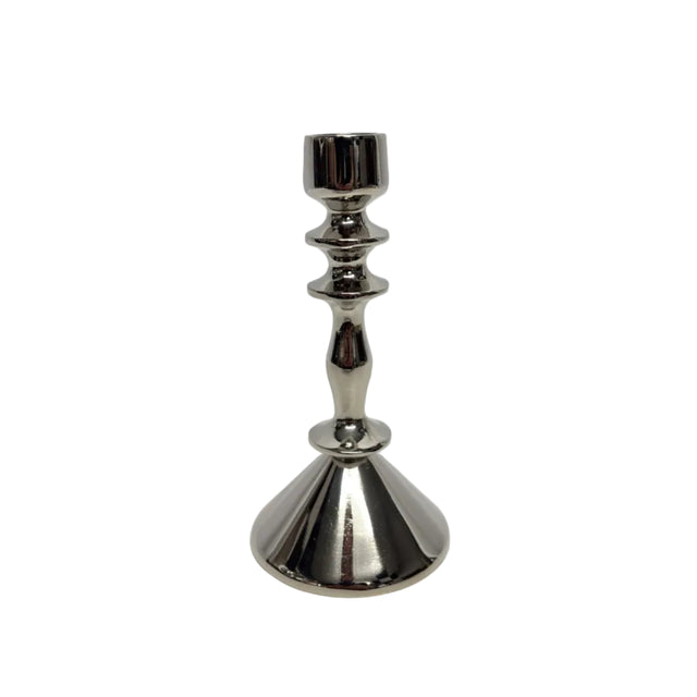 Candle Holder 15cm Nickel