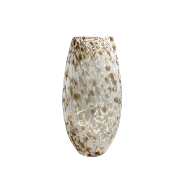 Speckled glass vase 17x35cm