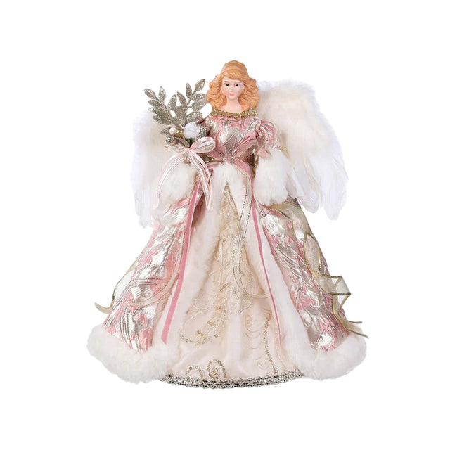 40cm Pink ribbon angel