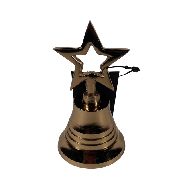 (A98810020-2)BELL 10CM GOLD - STAR