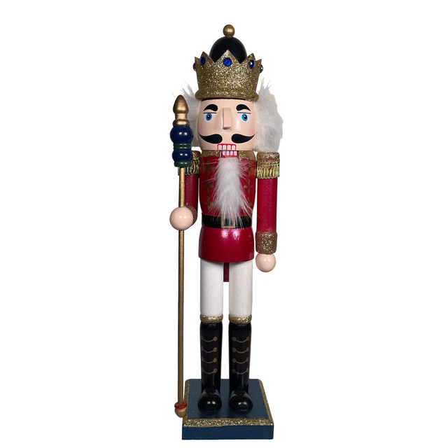 Nutcracker wood 10x8x38.6cm - holding stick