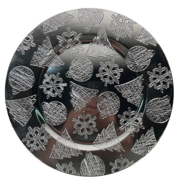 Charger plate 33cm - Silver