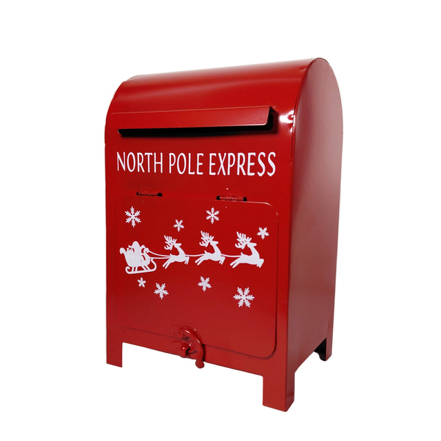 Mailbox Red 15x11.5x23cm - NorthPole Express