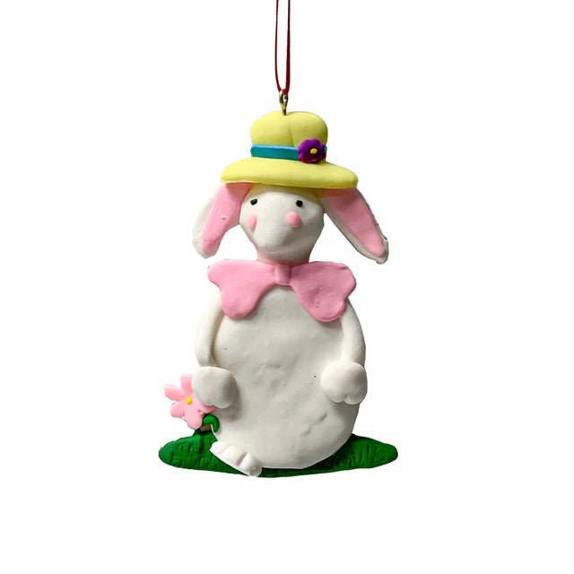 Wh/Pl Rabbit Decor Hanging