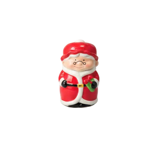 Storage jar, dolomite 16x14.7x21.7cm - Mrs Clause