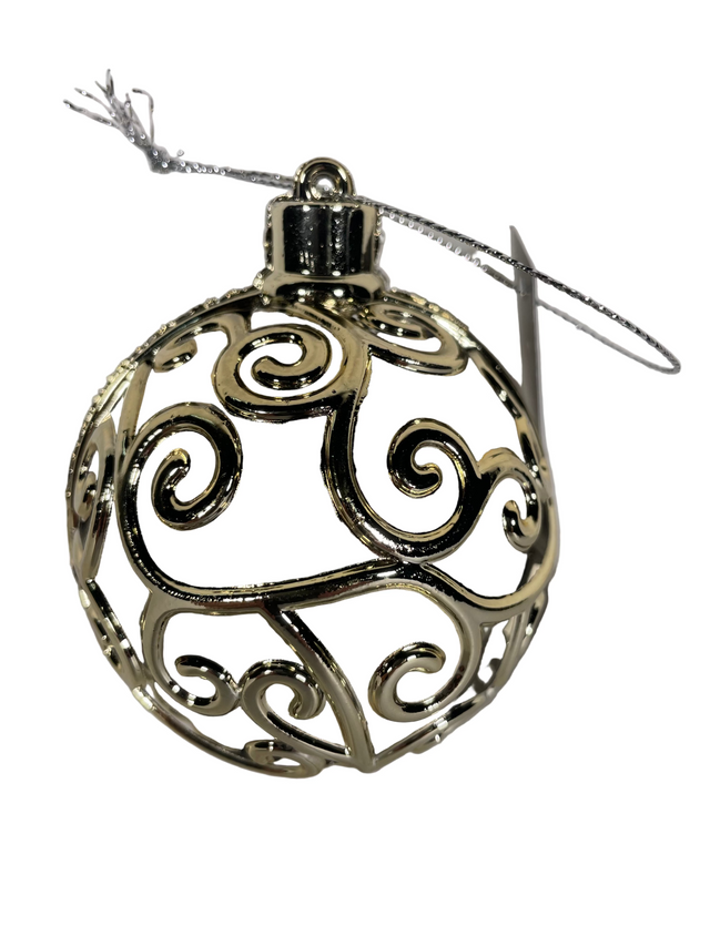Xmas ball 8cm - Champagne