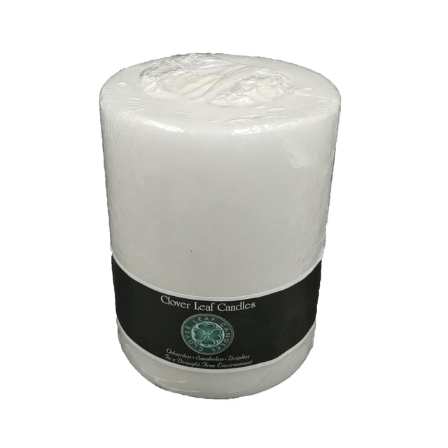 Candle Pillar White 10X13cm