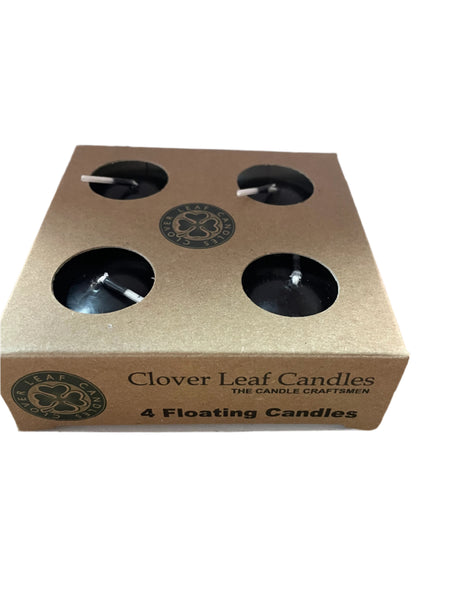 Candle Floating Small Black X4 5cm x 4cm