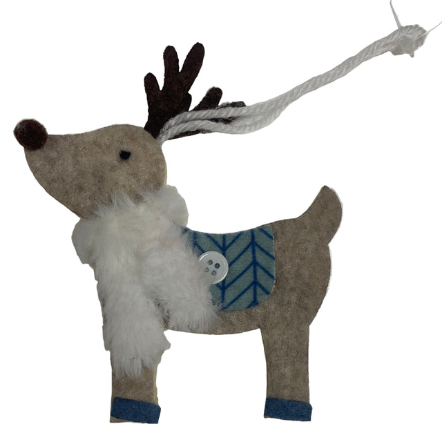 Reindeer With White Scarf 4X15X10Cm