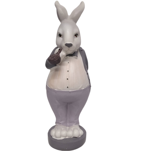 Rabbit with suit and a pipe 31cm