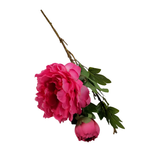 Peony 3 head 60cm - Cerise