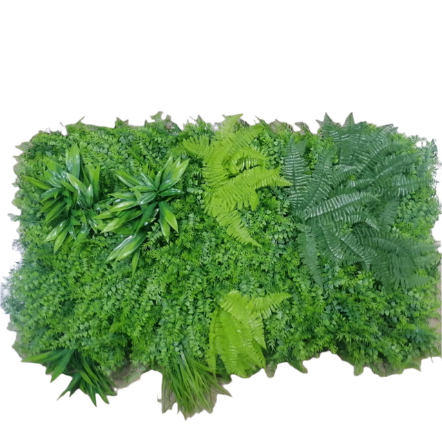 Grass mat with hanging plants 100x50cm