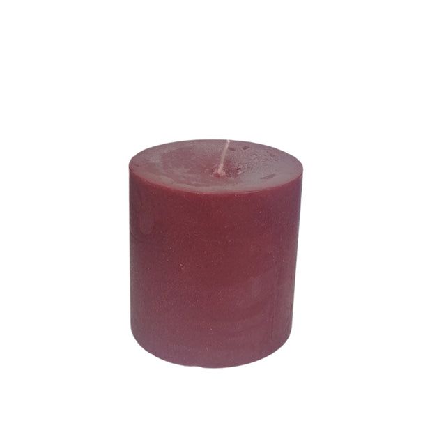 Candle Pillar Ox Blood 70mmx70mm