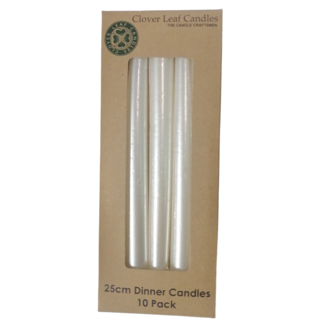 Candle Dinner Taper Pearl 25xm x10