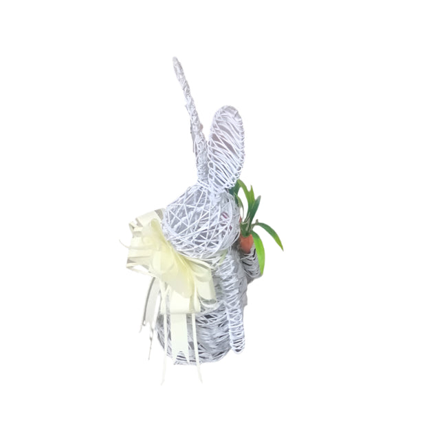 Wire Rabbit with carrot basket