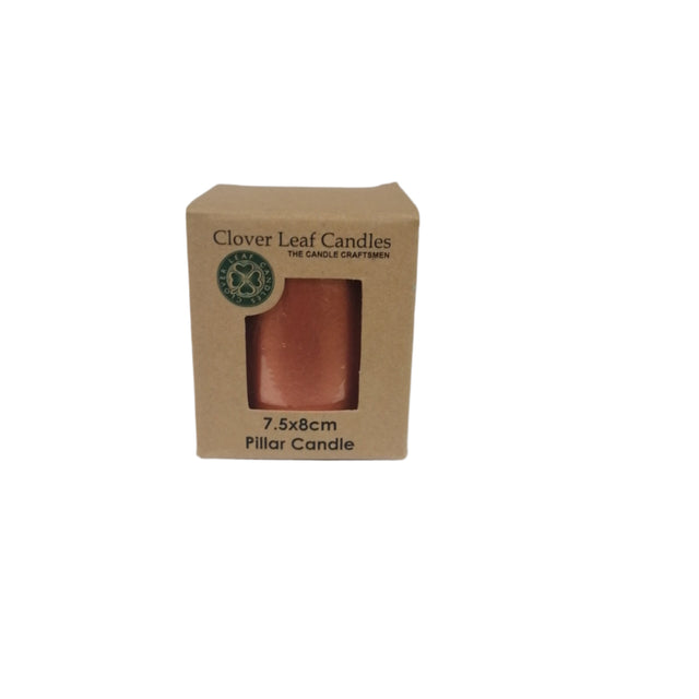Candle Pillar Copper 7.5x8cm