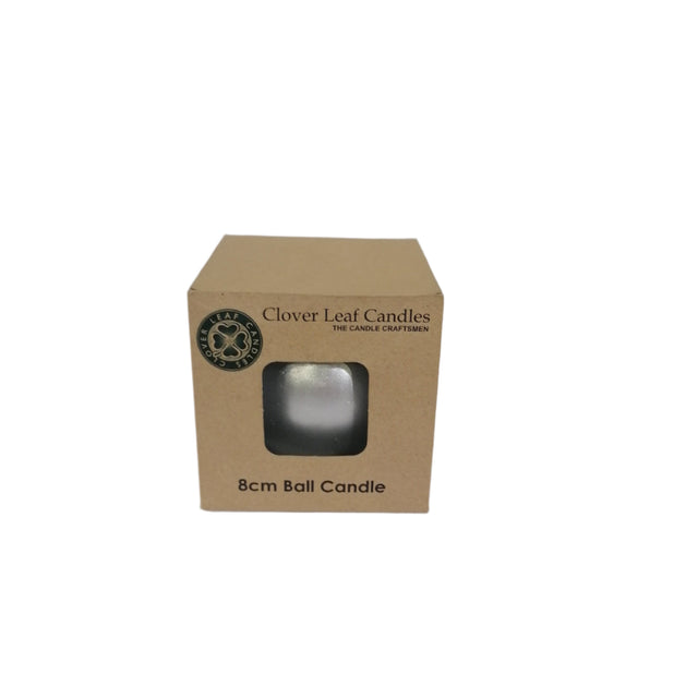 Candle Ball Silver 8cm