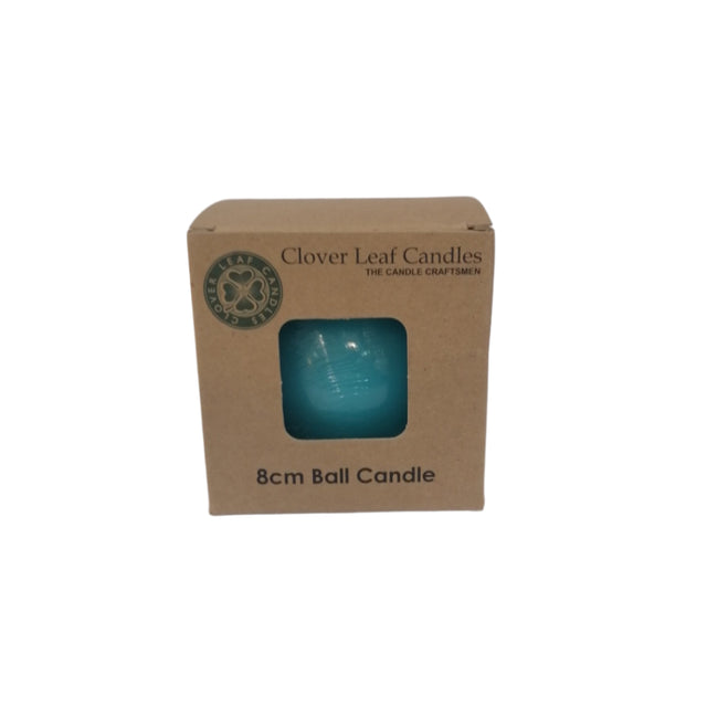Candle Ball Turquoise Blue 8cm