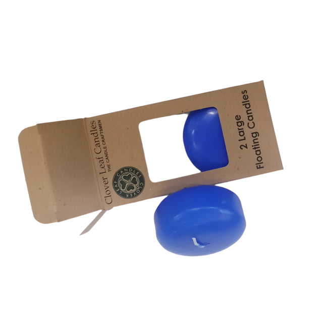 Candle Floating Royal Blue 7x4cm x2