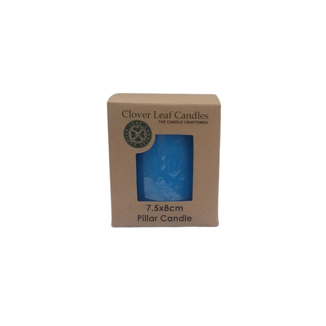 Candle Pillar Cobalt Blue 7.5x8cm