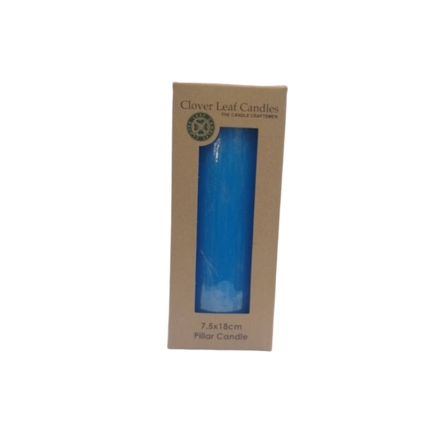 Candle Pillar Cobalt Blue 7.5x18cm