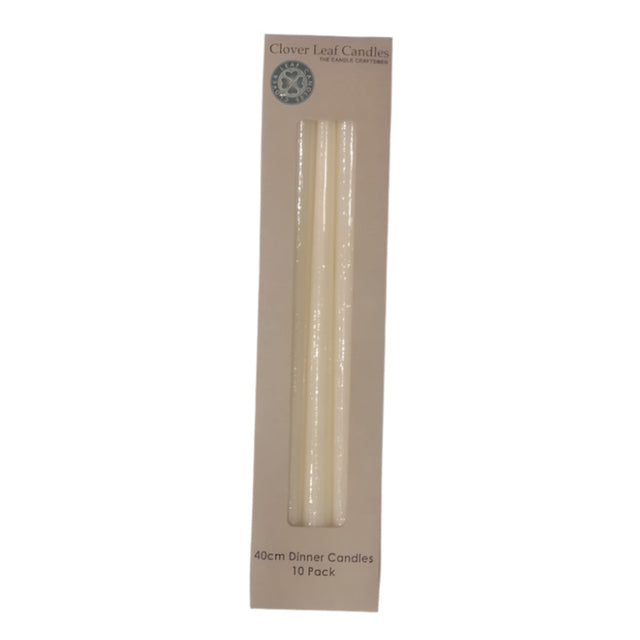 Candle Dinner Taper Butt Yellow 40cm x10