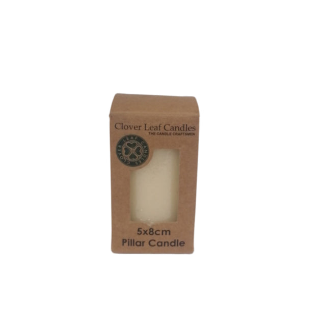 Candle Pillar Butt Yellow 5x8cm