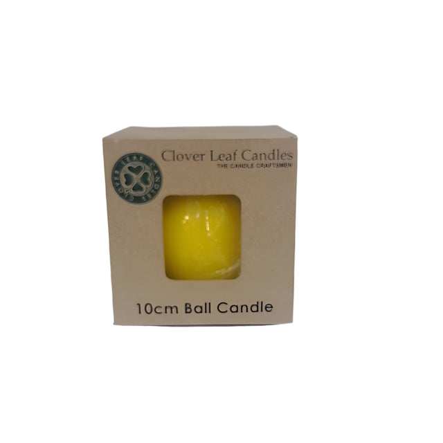 Candle Ball Yellow 10cm