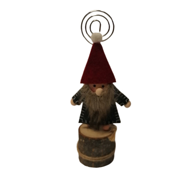 Gnome place card - black top