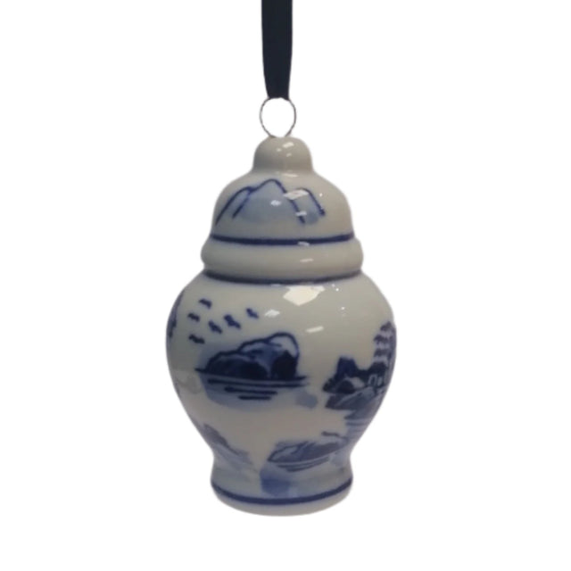 Ceramic hanging ornament 8.4x5.1cm
