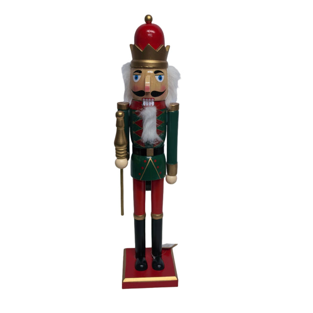 Nutcracker 50cm with red and gold crown