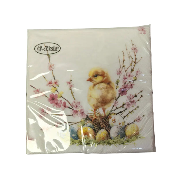 Serviette D/SQR Joli Poussin - Pack of 20