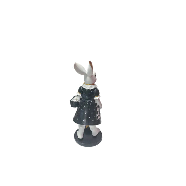 Rabbit with gold & black egg - Girl 30cm