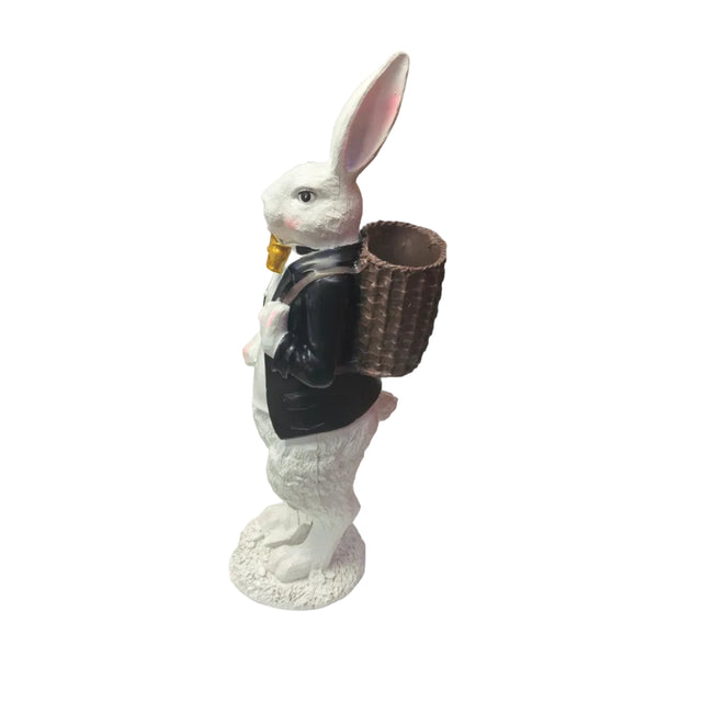 Rabbit with gold bowtie 52cm