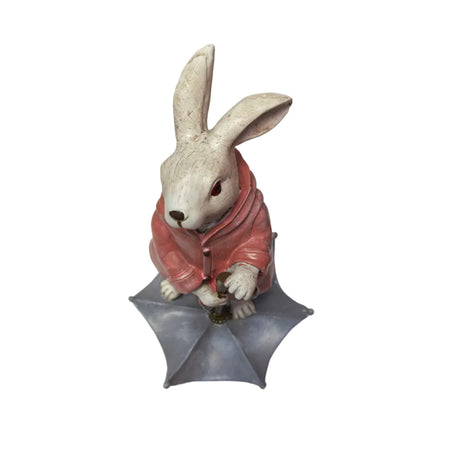 Rabbit with open umbrella 24cm