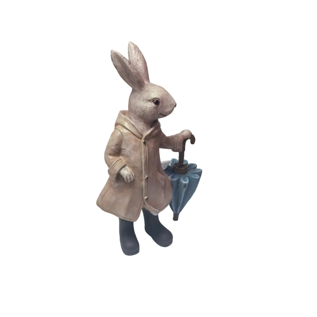 Rabbit with umbrella 34cm