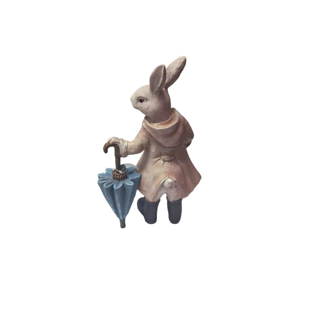 Rabbit with umbrella 34cm