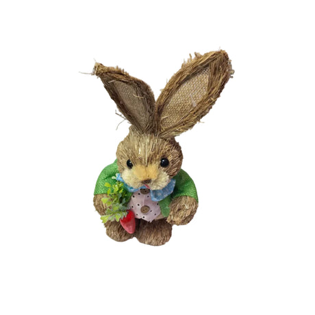 Grass Bunny Boy with carrot 35cm