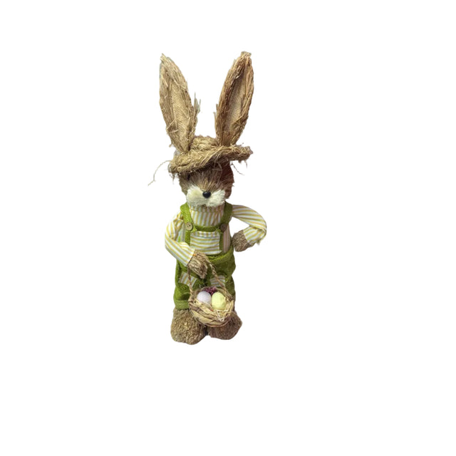 Bunny Grass boy with basket 45cm